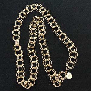 Betsey Johnson double rope necklace 36” long